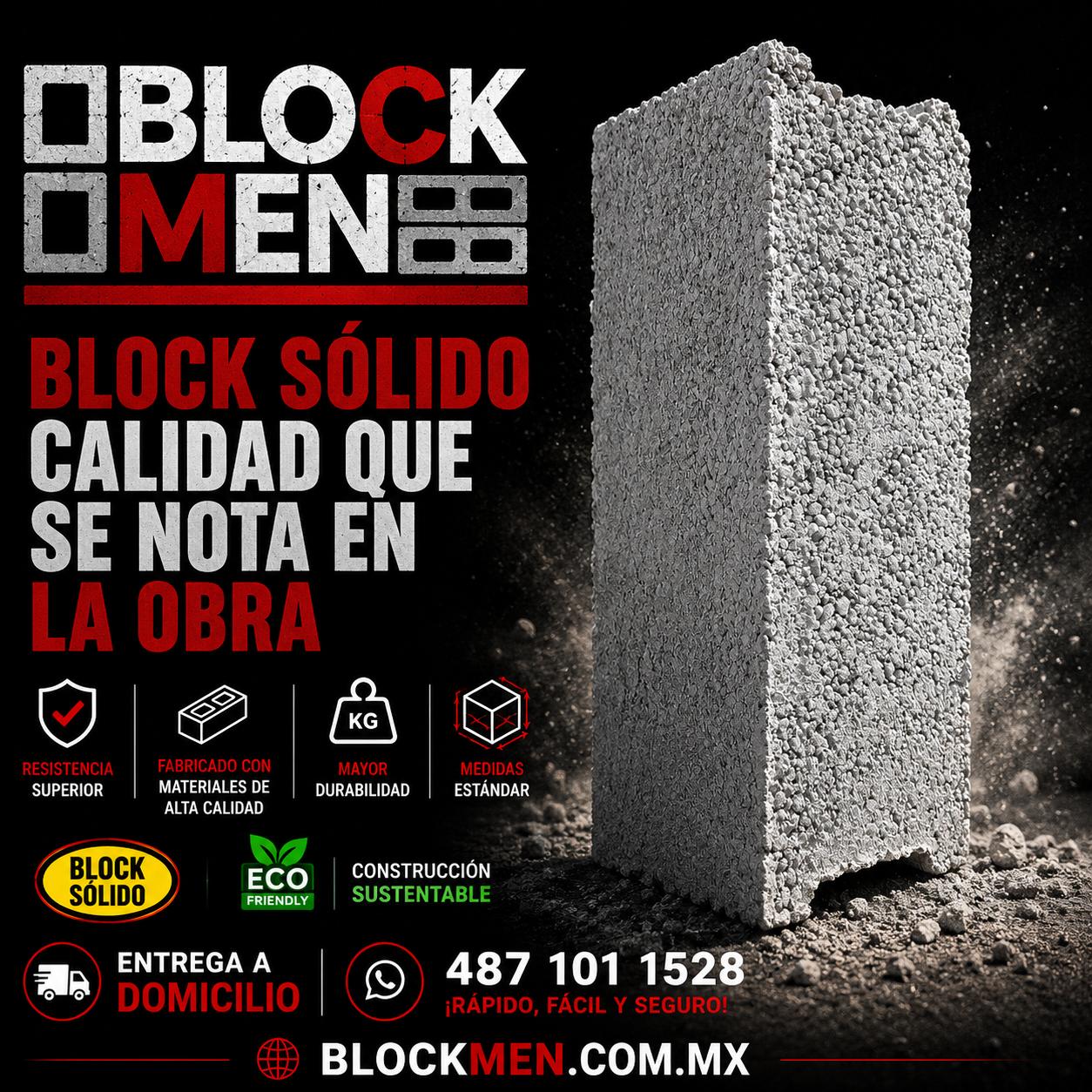 BLOCK 15x20x40 SOLIDO